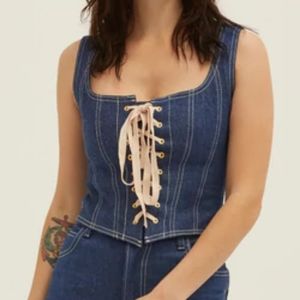 Lykke Wullf Bennet Bustier Indigo Size Medium